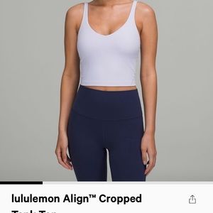 Lululemon align crop tank top - NWOT